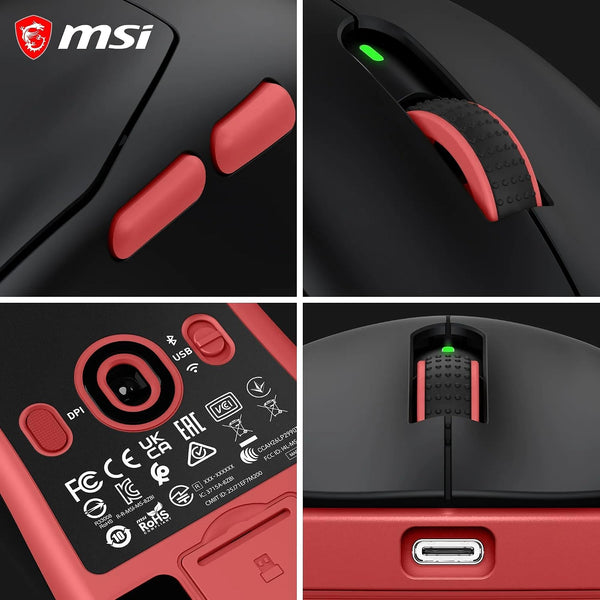 MSI FORGE GM340 WIRELESS | Gaming mouse | 12000 DPI | Black