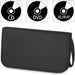 Hama 00011616 | CD/DVD/Blu-ray wallet | Holds 64 discs | Black