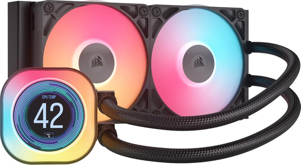 CORSAIR iCUE LINK TITAN 240 RX LCD | Liquid CPU cooler | 240mm radiator | Black
