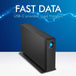 LaCie d2 Professional | External hard drive | 30TB USB-C | Black