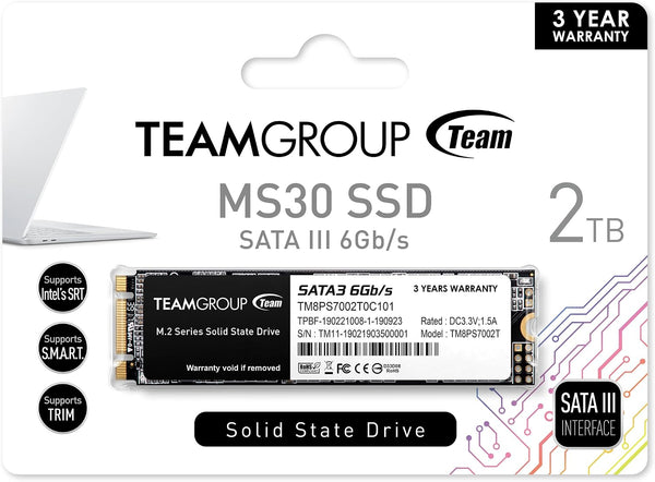 TEAM MS30 | M.2 SATA SSD | 2TB | 550MB/s read