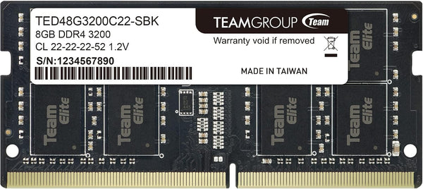 TEAMGROUP ELITE | DDR4 laptop RAM | 8GB 3200MHz CL22 | SO-DIMM