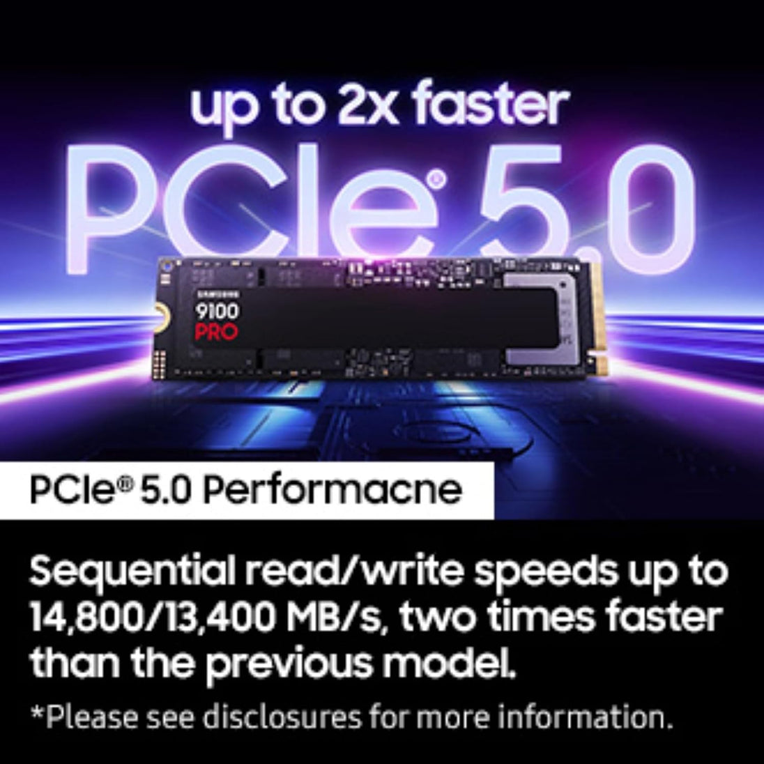 Samsung 9100 PRO | M.2 NVMe SSD | PCIe 5.0 x4 | 1TB