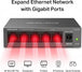 MERCUSYS MS105GS | 5-port Gigabit network switch | 5 x 10/100/1000 Mbps | Metal