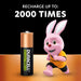 Duracell Recharge Plus | Rechargeable AA batteries | 1300mAh | Pack of 4
