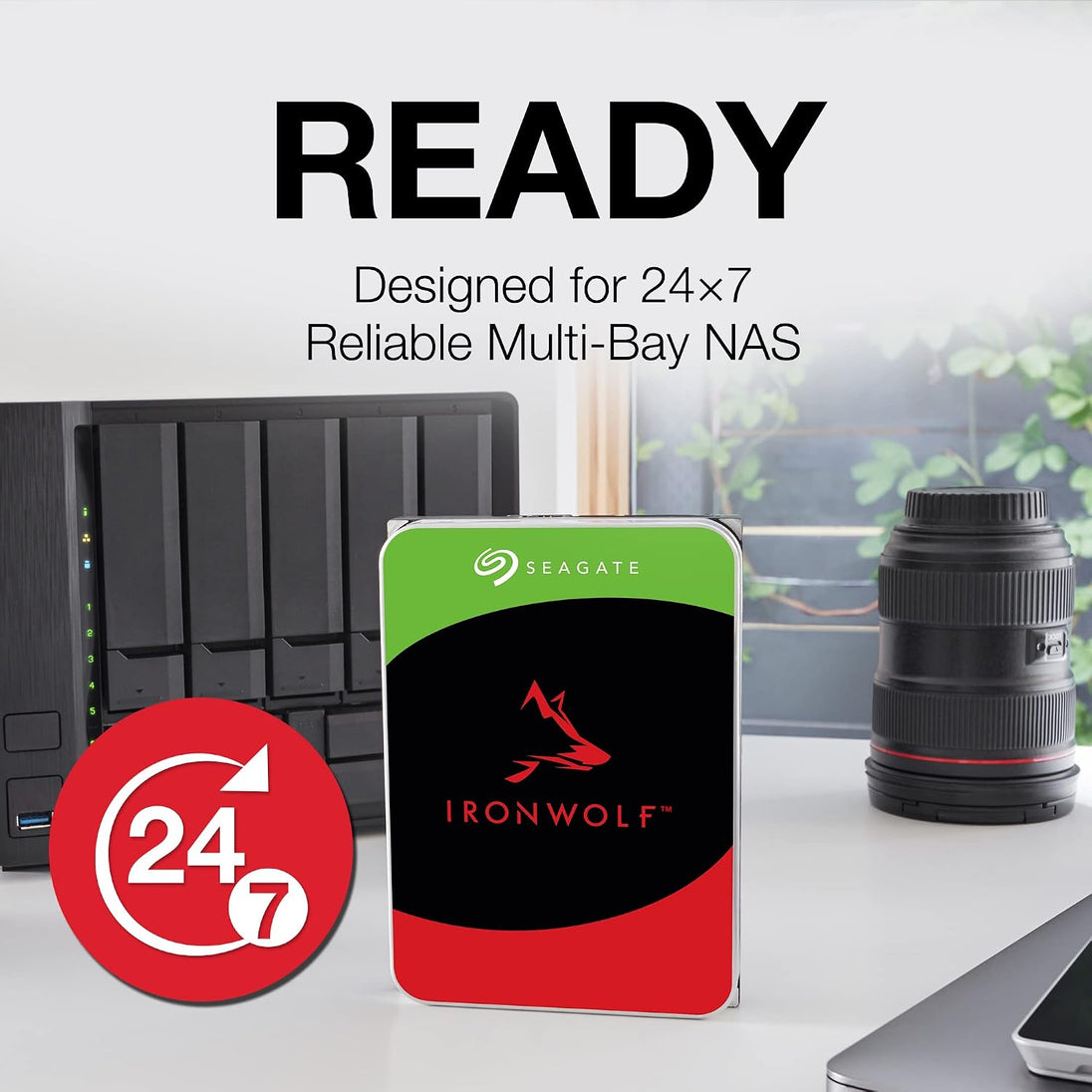 Seagate IronWolf ST4000VN006 | 4TB NAS hard drive | 3.5-inch SATA 6Gb/s