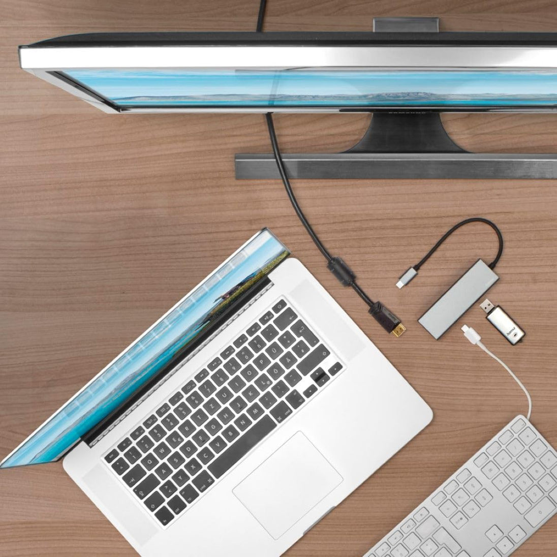 Hama USB-C Multiport | 4 ports with HDMI | Grey