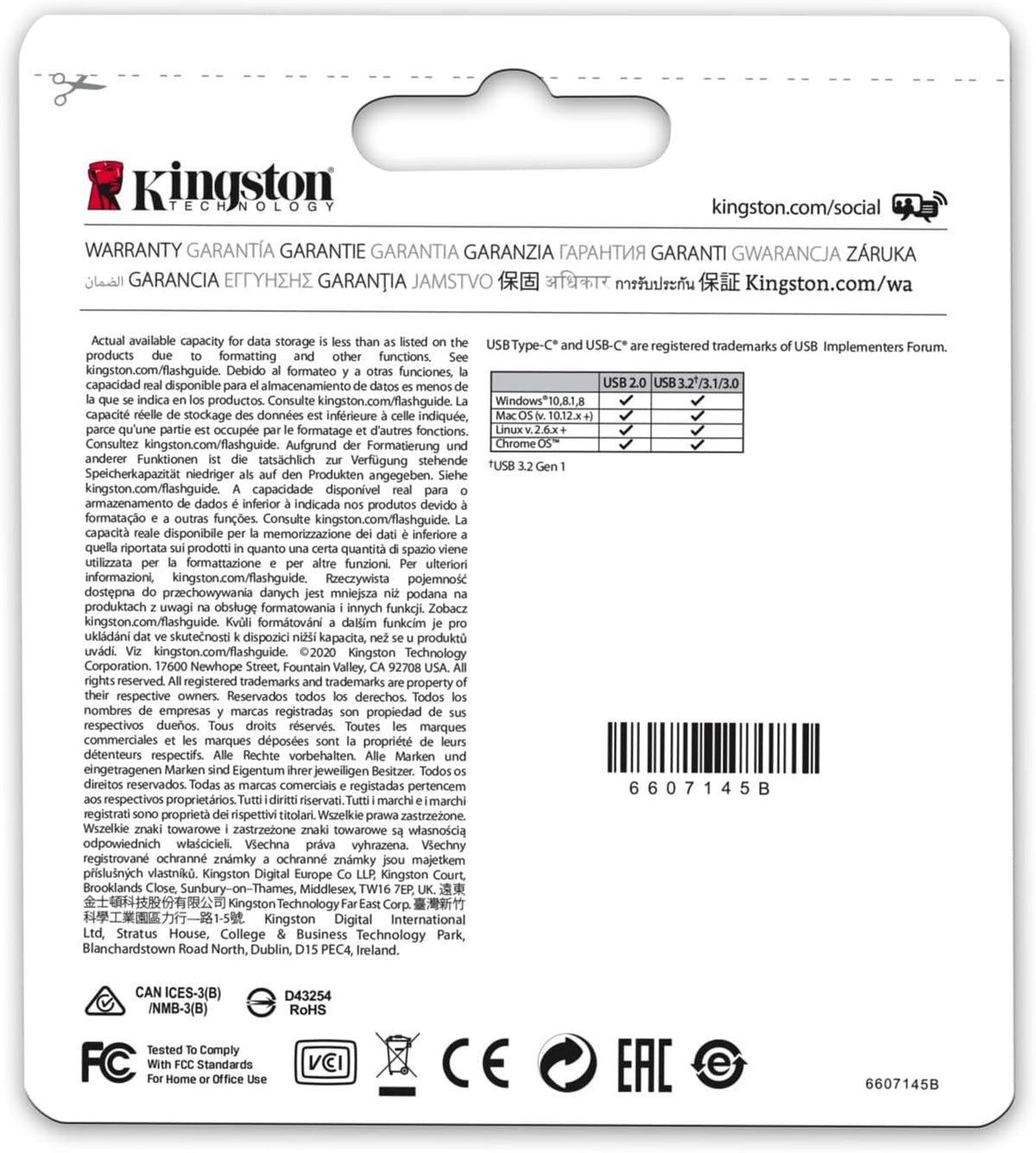Kingston DataTraveler microDuo 3C | USB flash drive | 128GB | USB-A and USB-C