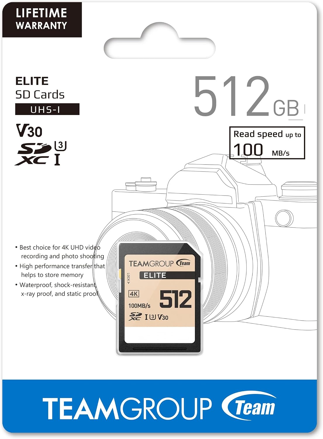 TEAM ELITE A1 | microSDXC memory card | 512GB UHS-I U3 V30