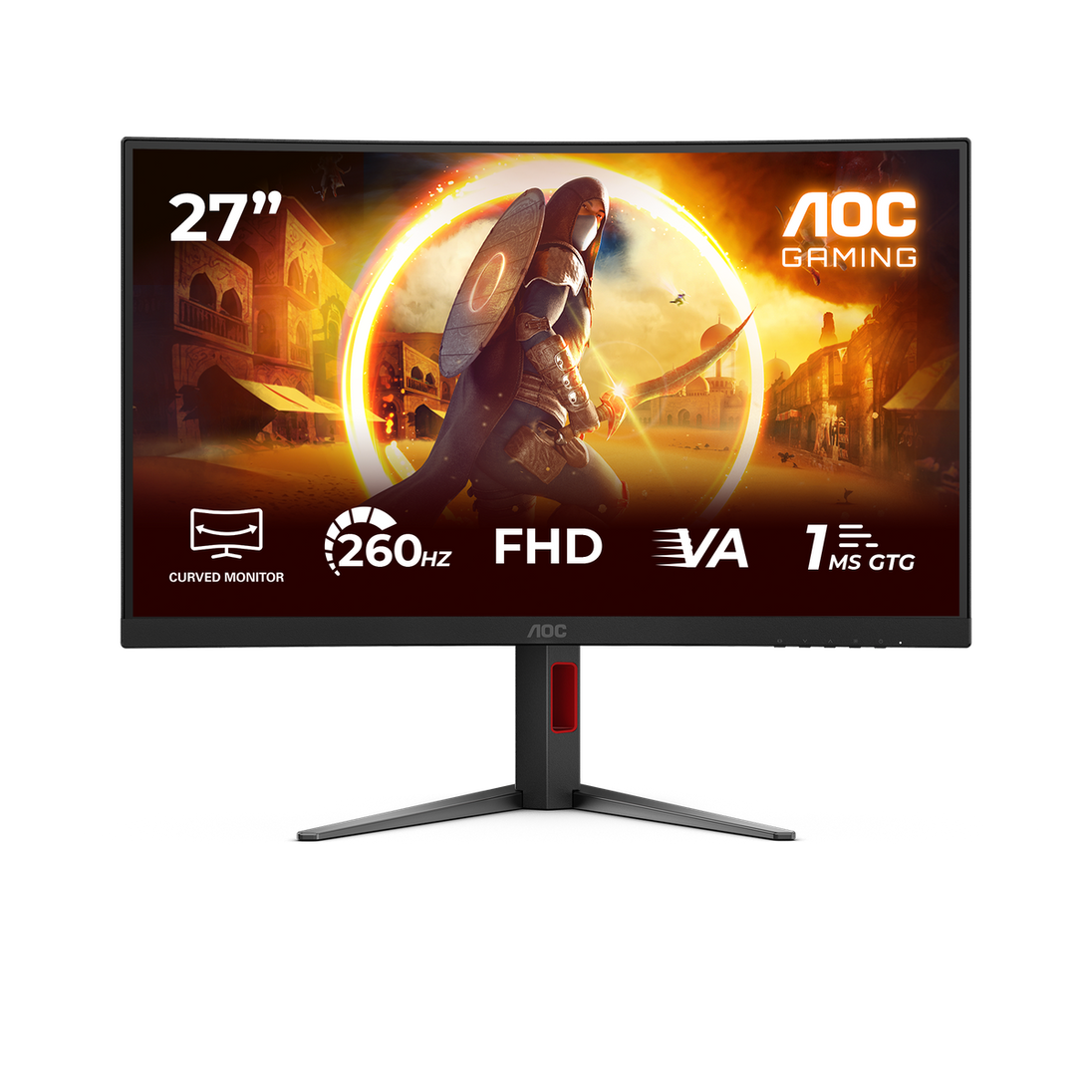 AOC C27G4Z2 | Curved gaming monitor | 27 inch Full HD 260Hz | Black