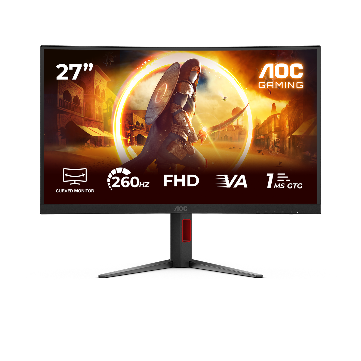 AOC C27G4Z2 | Curved gaming monitor | 27 inch Full HD 260Hz | Black