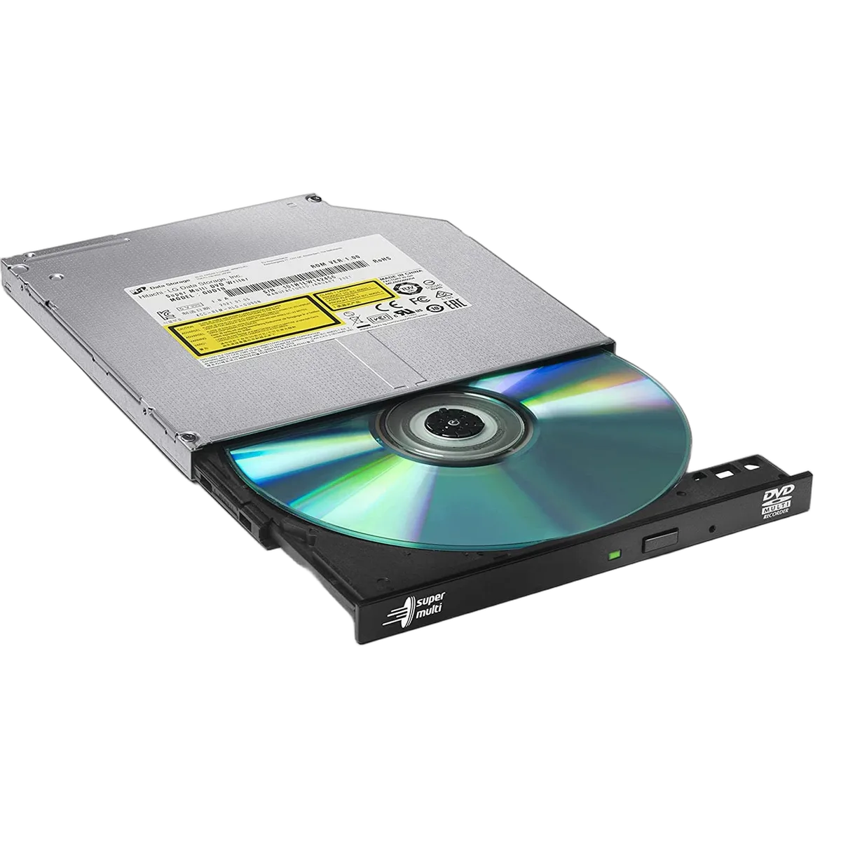 LG GUD1N | Internal slim DVD rewriter | SATA 9.5 mm | Black