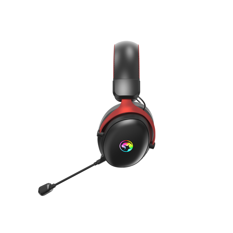 Marvo Tactic X Pro HG9076W | Gaming headset | Tri-mode wireless | Black and red