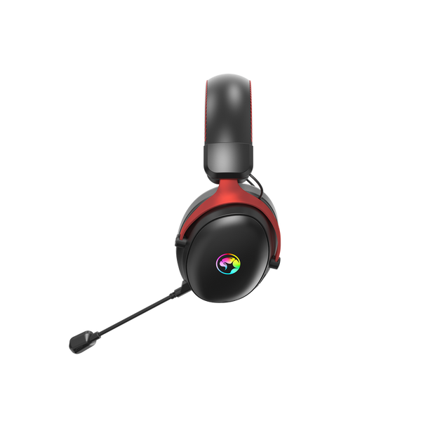 Marvo Tactic X Pro HG9076W | Gaming headset | Tri-mode wireless | Black and red
