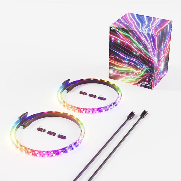 HYTE LS30 | qRGB PC lighting strips | 1000 mm | Black 2 pack