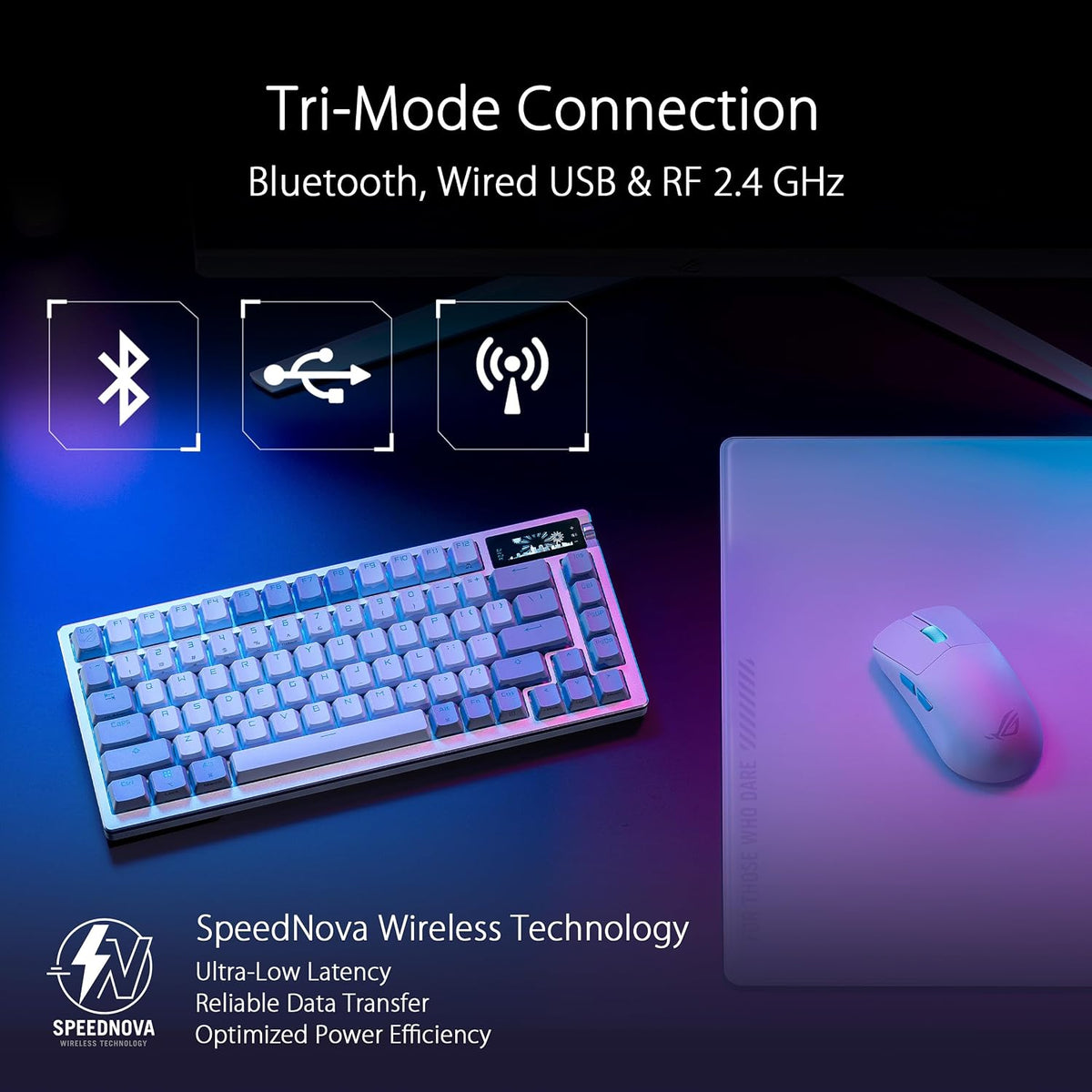 ASUS ROG Azoth | Wireless mechanical keyboard | NX Snow switches