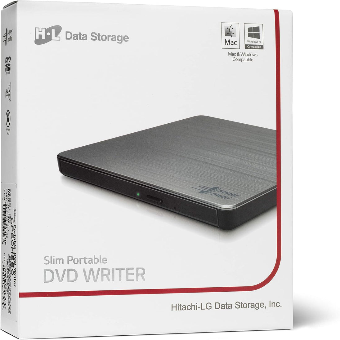 LG GP60NS60 | External DVD writer | USB 2.0 | Silver