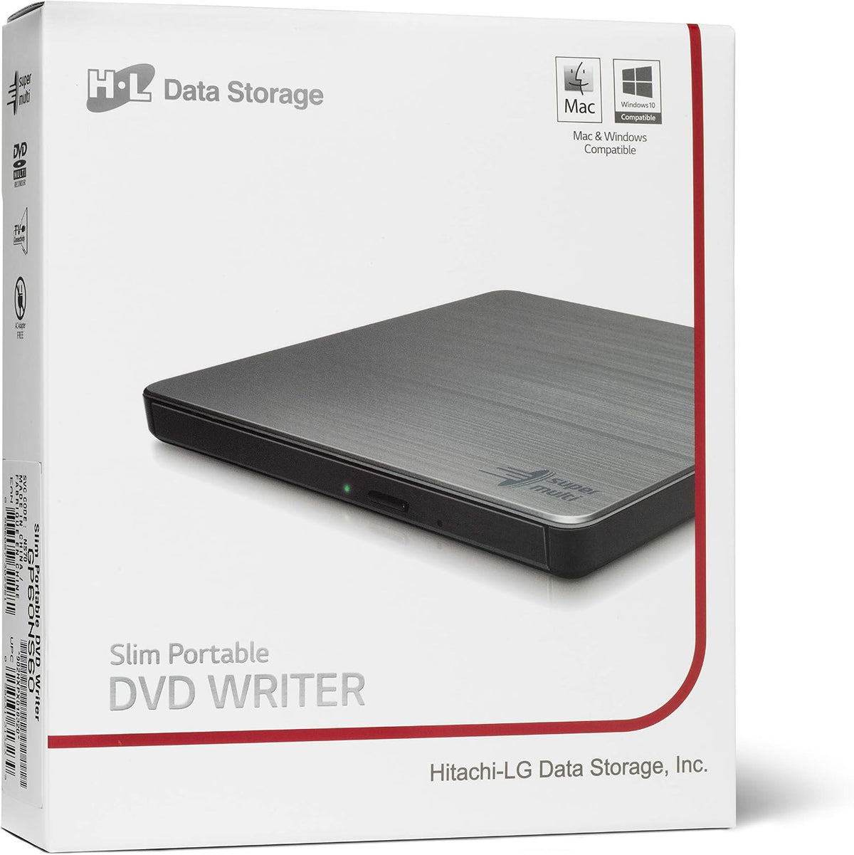 LG GP60NS60 | External DVD writer | USB 2.0 | Silver