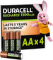 Duracell Recharge Plus | Rechargeable AA batteries | 1300mAh | Pack of 4