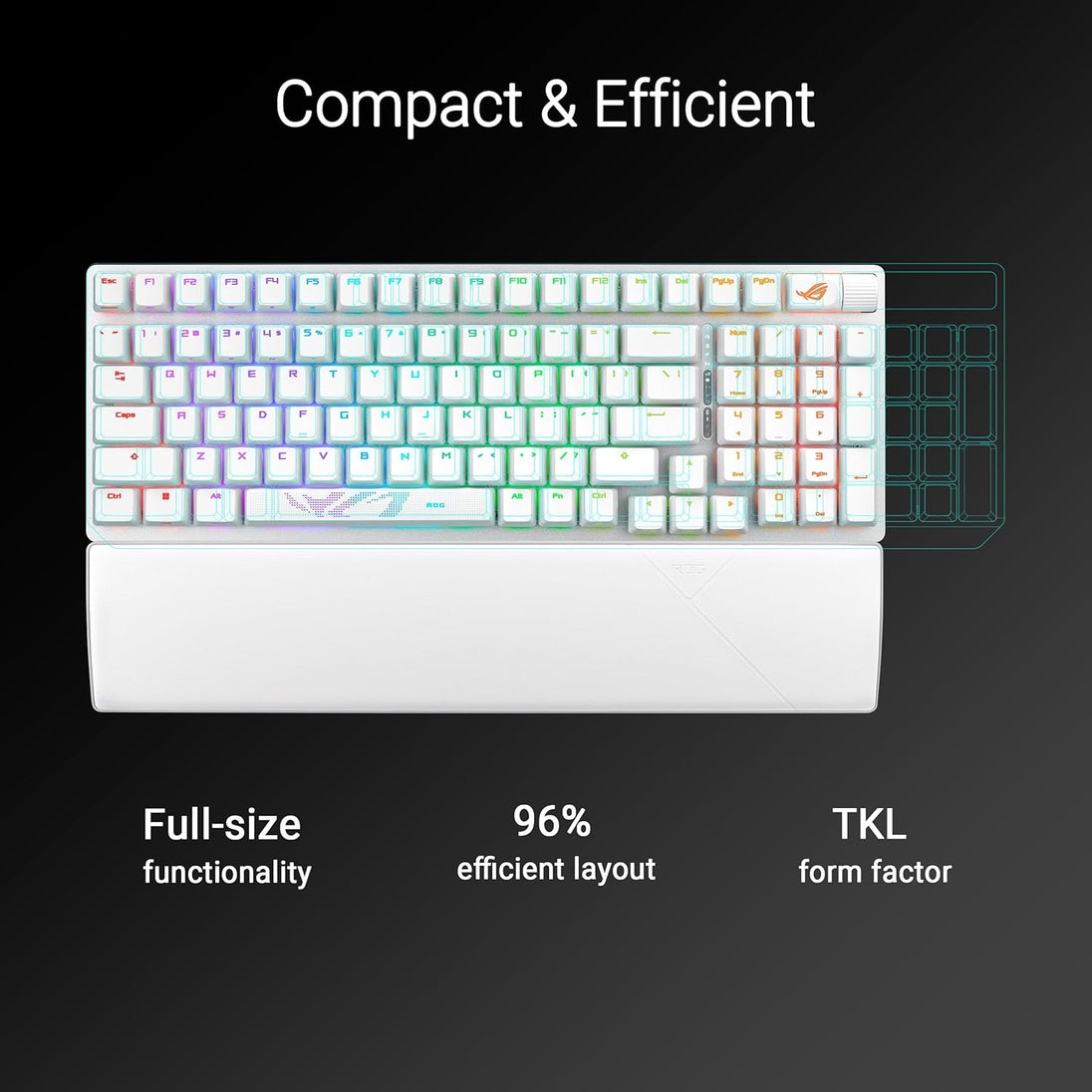 ASUS ROG Strix Scope II 96 Wireless | Gaming keyboard | 96% layout | White