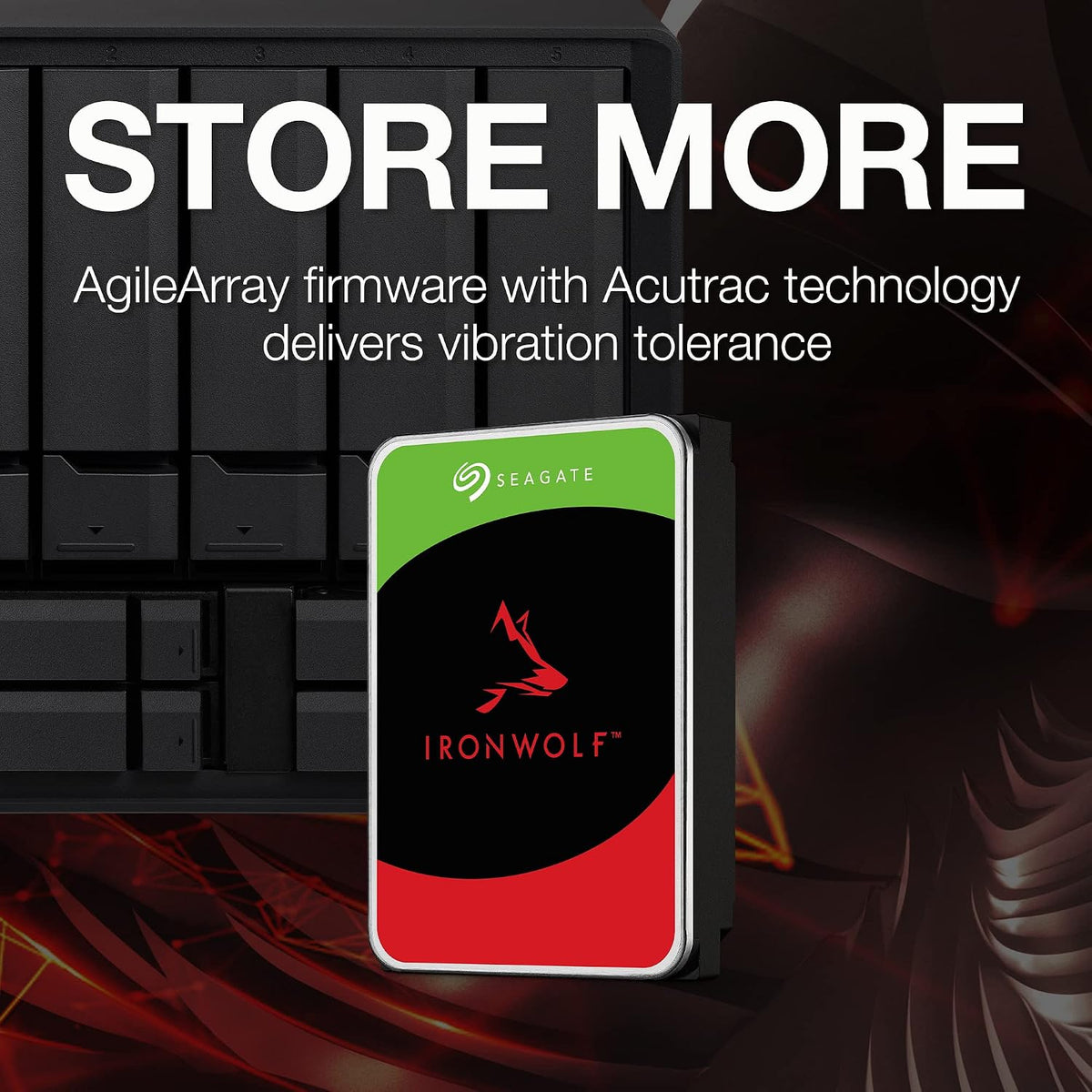 Seagate IronWolf ST8000VN004 | NAS hard drive | 8TB SATA III | 3.5 inch