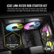 CORSAIR iCUE LINK RX120 RGB | 120mm PWM fans | Triple starter kit | Black