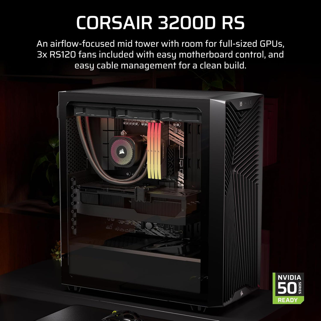 CORSAIR 3200D RS | Mid-tower PC case | ATX | Black