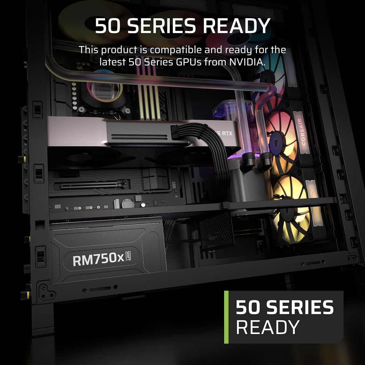 CORSAIR RM750x SHIFT | Fully modular ATX PSU | 750W 80 PLUS Gold | Black