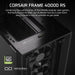 CORSAIR FRAME 4000D RS | Mid-tower PC case | 3 RS120 fans | Black