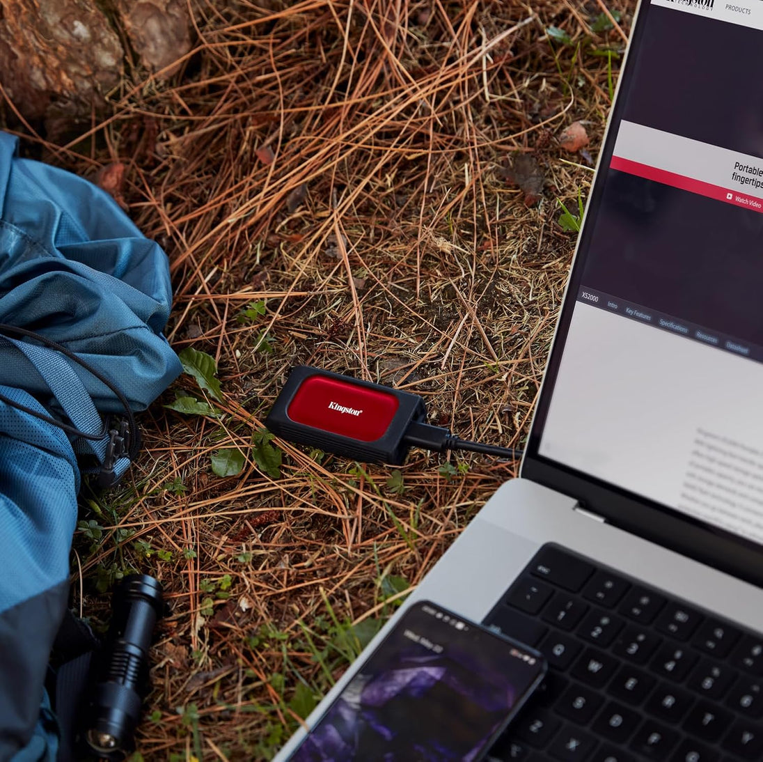 Kingston XS1000 | Portable external SSD | 1TB USB 3.2 Gen 2 | Red