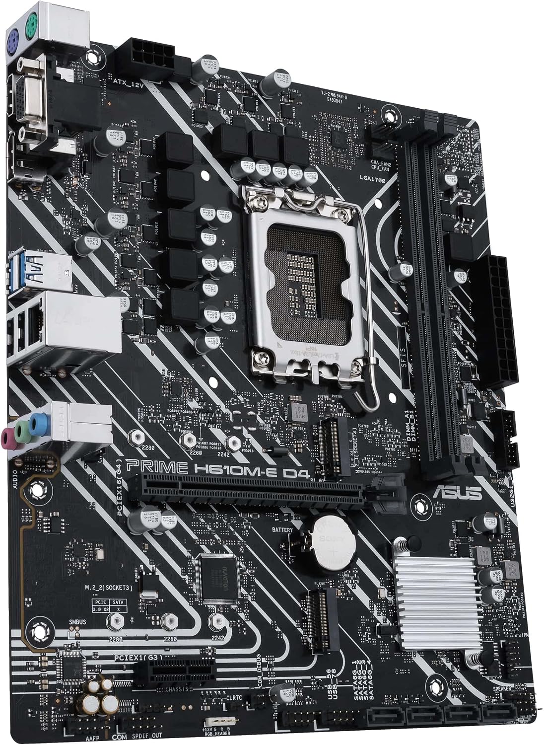 ASUS PRIME H610M-E D4-CSM | Micro-ATX motherboard | Intel H610 LGA1700 | DDR4