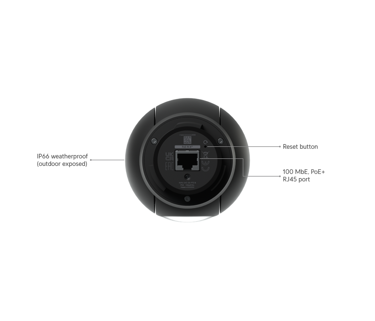Ubiquiti UniFi G5 PTZ | PTZ security camera | 2K 2x optical zoom | Black