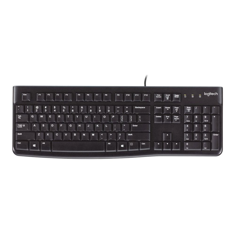 Logitech K120 | Wired keyboard | Full-size USB | UK QWERTY | Black