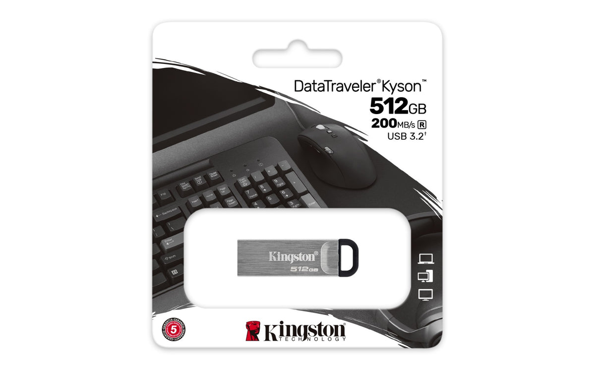 Kingston DataTraveler Kyson | USB flash drive | 512GB USB 3.2 Gen 1 | Silver