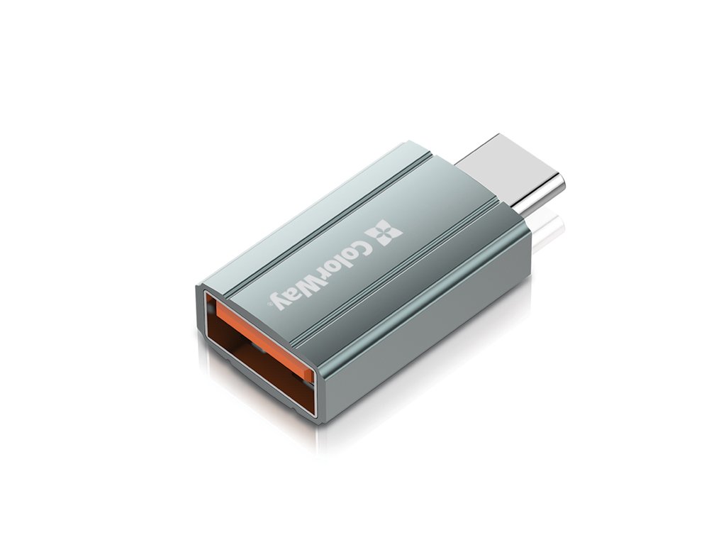 ColorWay CW-AD-AC | USB-A to USB-C adapter | 3A and USB 2.0 | Grey