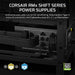 CORSAIR RM750x SHIFT | Fully modular ATX PSU | 750W 80 PLUS Gold | Black