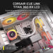 CORSAIR iCUE LINK TITAN 360 RX LCD | Liquid CPU cooler | 360mm AIO | White
