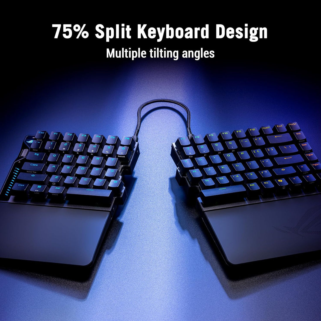 ASUS ROG Falcata | Split gaming keyboard | 75% wireless | Black