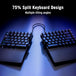 ASUS ROG Falcata | Split gaming keyboard | 75% wireless | Black