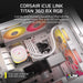 CORSAIR iCUE LINK TITAN 360 RX RGB | 360mm AIO CPU cooler | 3×120mm RGB fans