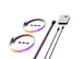 HYTE LS30 | qRGB light strips | 1000 mm 2 pack | Black with NP50