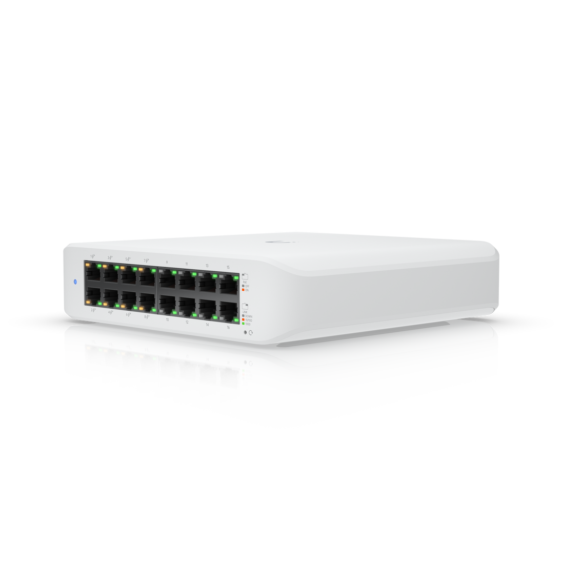 Ubiquiti UniFi Switch Lite 16 PoE | 16 Gigabit ports with 8 PoE+ | White