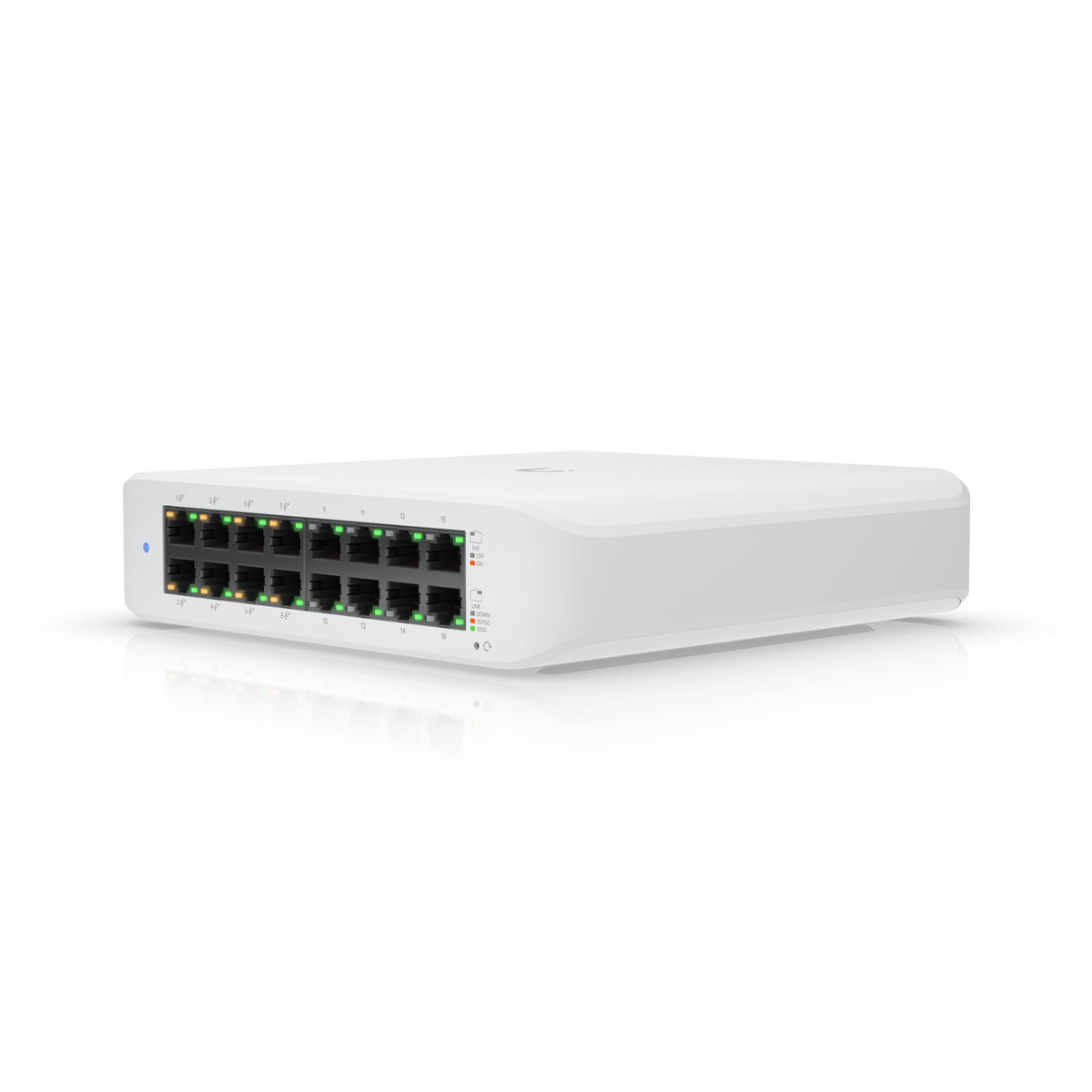 Ubiquiti UniFi Switch Lite 16 PoE | 16 Gigabit ports with 8 PoE+ | White