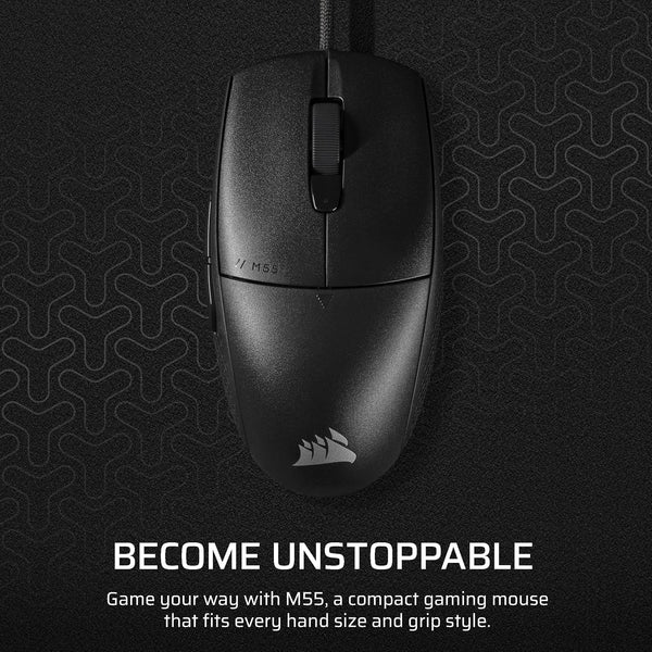CORSAIR M55 | Wired gaming mouse | 16,000 DPI | Black