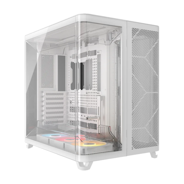CORSAIR AIR 5400 RS-R ARGB | Mid tower PC case | Triple chamber | White