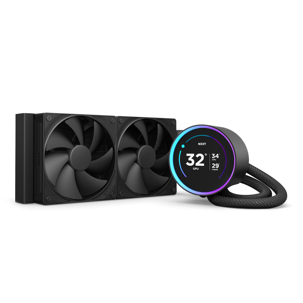 NZXT Kraken Elite 240 | 240mm liquid CPU cooler | 2.72-inch IPS LCD | Black