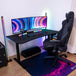 Arozzi Arena Medium | Gaming desk | 140 × 75.5 cm | Pure Black