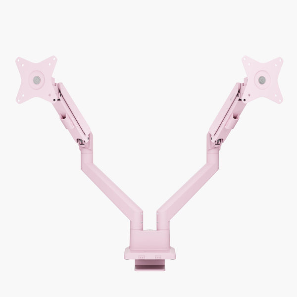 Arozzi Alzare Neo Duo | Dual monitor arm | Gas spring | Pink