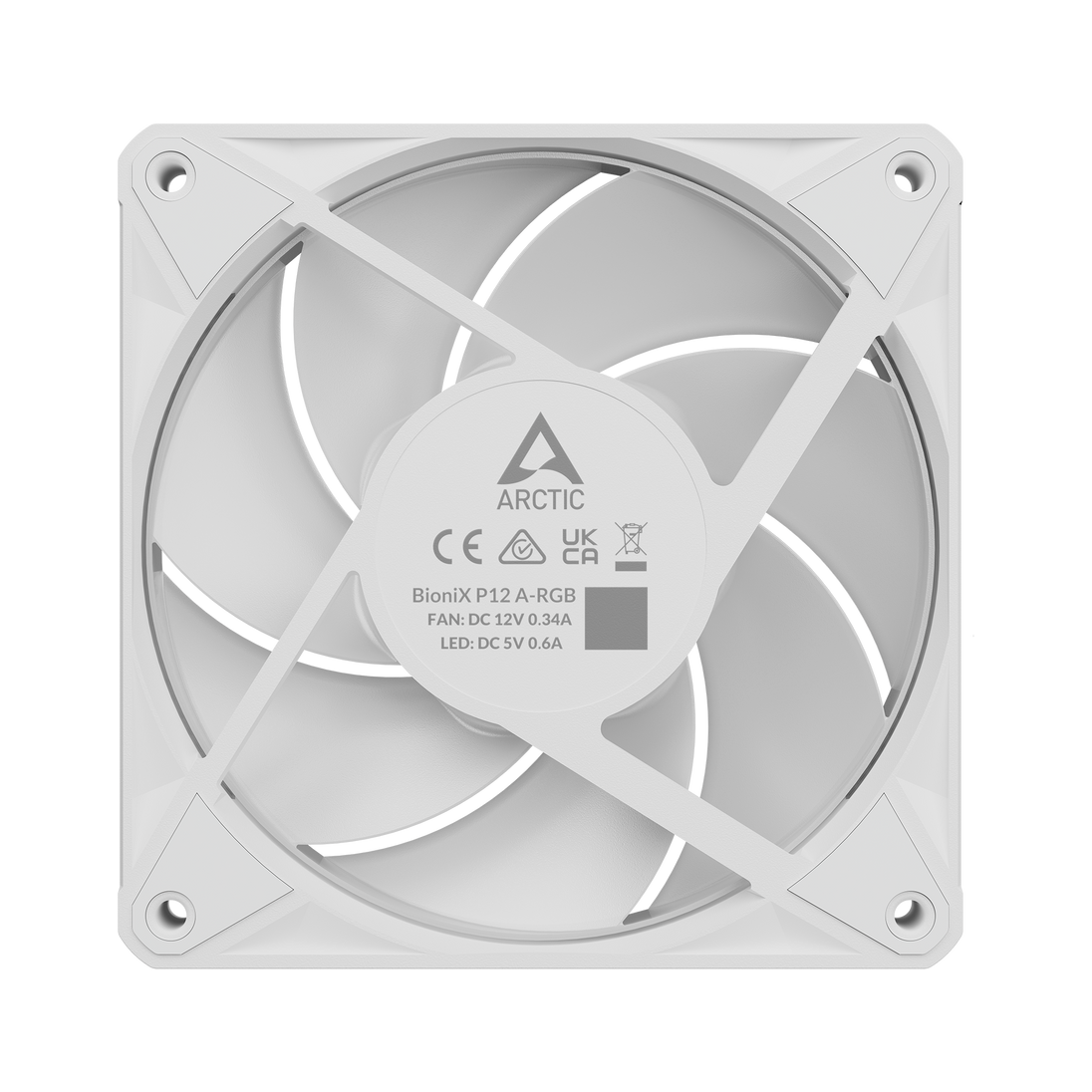ARCTIC BioniX P12 A-RGB | 120 mm PC fan | White