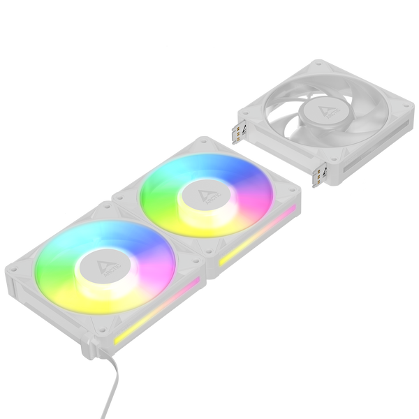 ARCTIC BioniX P12 A-RGB | 120 mm case fans | PWM 450–3000 rpm | White 3-pack